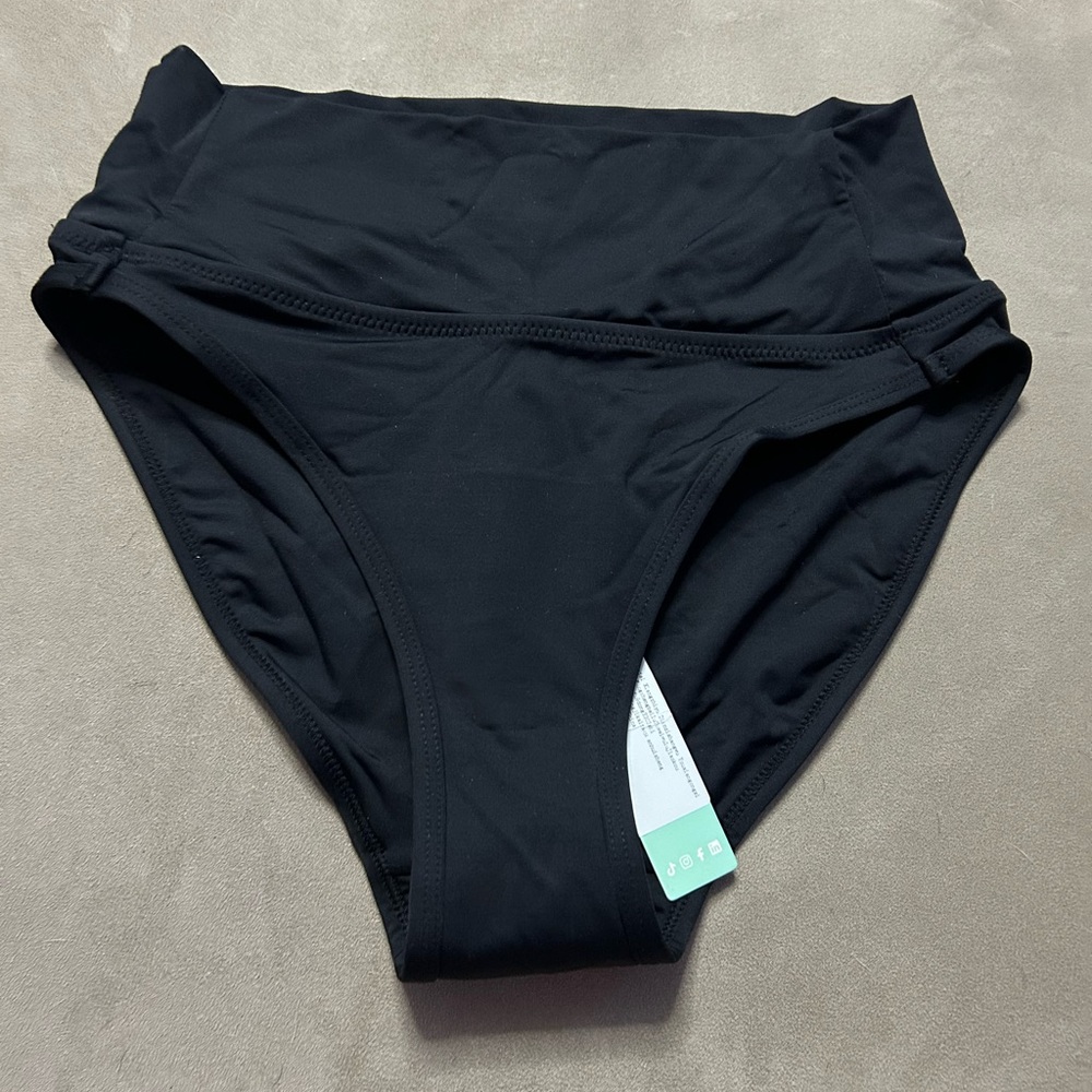 Black High-Waisted Bikini Bottoms